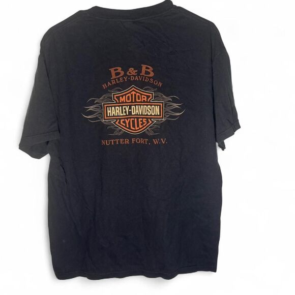 VTG Harley Davidson 105th Anniversary Black T-Shirt Large WV - Picture 4 of 8